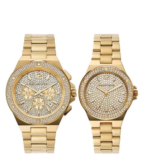 michael kors lennox gold couple.